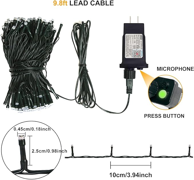 Smart WiFi LED Christmas Lights, APP-Controlled RGB Fairy String Lights, Ideal for Xmas Tree, Garden, Home, Party, Halloween Festival Deco (99ft-300LED)