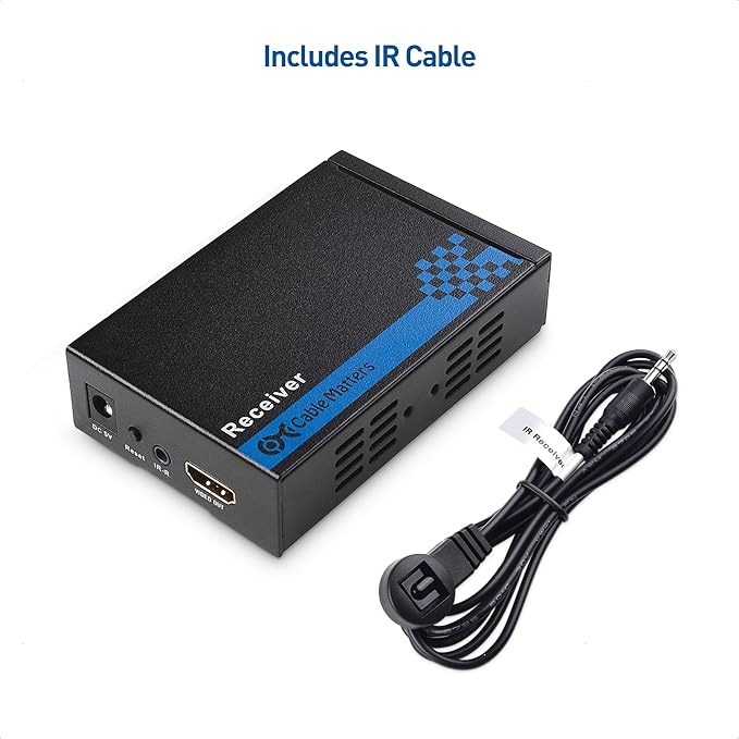 Cable Matters Receiver Box for Wall Mount HDMI Extender with TCP/IP - Up to 300 Feet, 1080P, 1-to-Many Setup (Model: 103002R), Compatible with Model: 103002