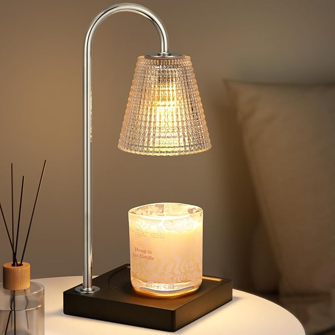 Candle Warmer Lamp with Timer Dimmer,House Warming Gifts New Home Room Decor,Birthday Gifts for Women Mom Sister,Modern Wax Warmer for Scented Wax Jar Candles