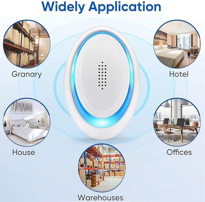 2025 Upgraded Spider Repellent Indoor, 6 Pack Ultrasonic Pest Repeller, Roach Repellent Plug, Roach Repellent Plug for Roach, Rodent, Mouse, Mosquito, Mice, Ant, Bugs Electronic Plug-in Pest Control