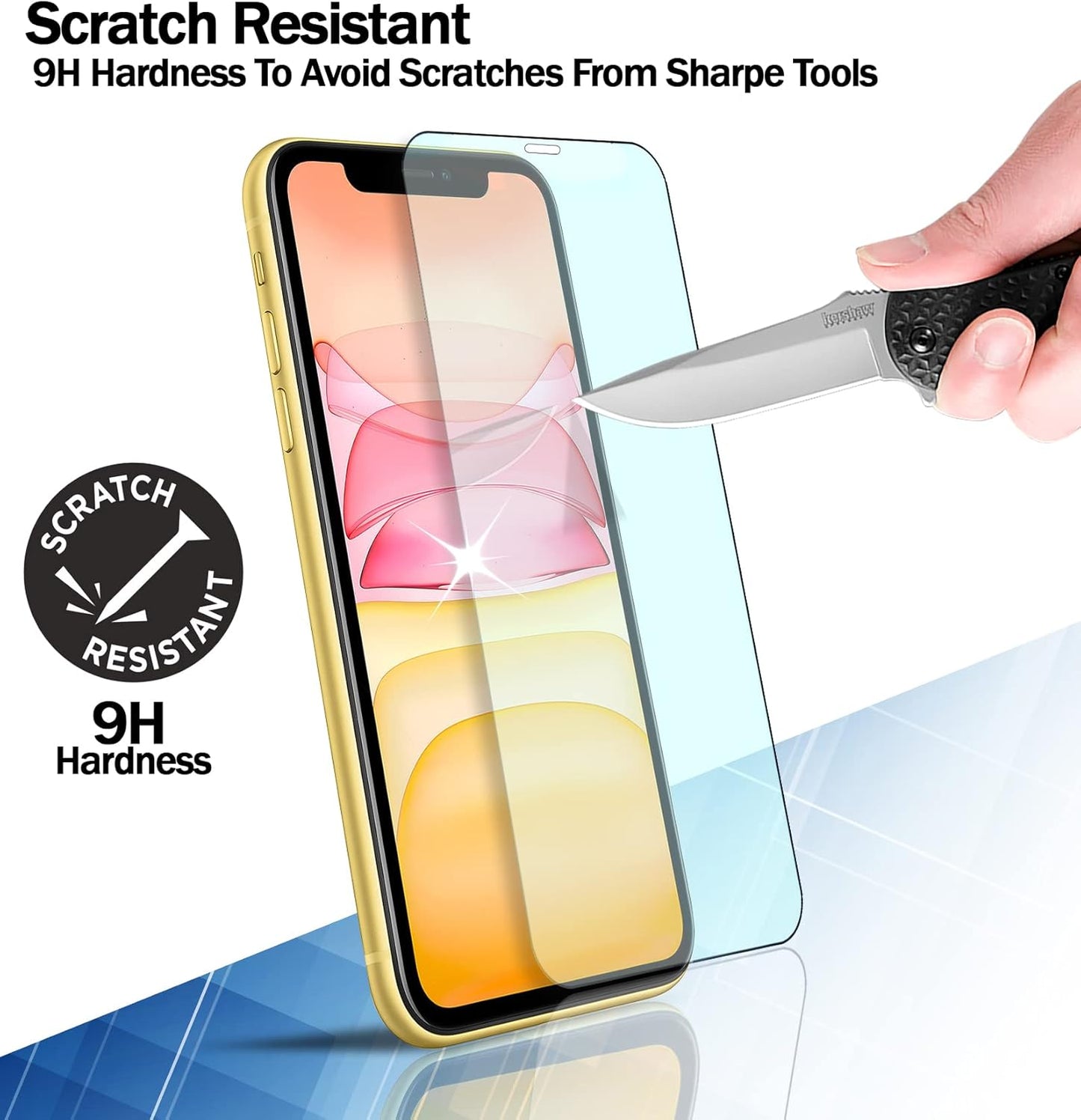 RKINC Screen Protector (4-Pack) for iPhone 12 Pro Max 6.7-Inch - Tempered Glass Film, 0.33mm, Bubble-Free