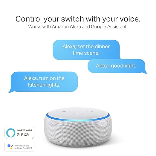 Kasa Smart 3 Way Switch HS210, Needs Neutral Wire, 2.4GHz Wi-Fi Light Switch works with Alexa and Google Home, UL Certified, No Hub Required , white