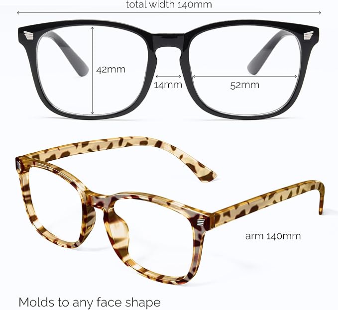 livho High Tech Blue Light Glasses - Advanced Blue Light Blocking Computer Glasses - Screen Fatigue & UV Protection
