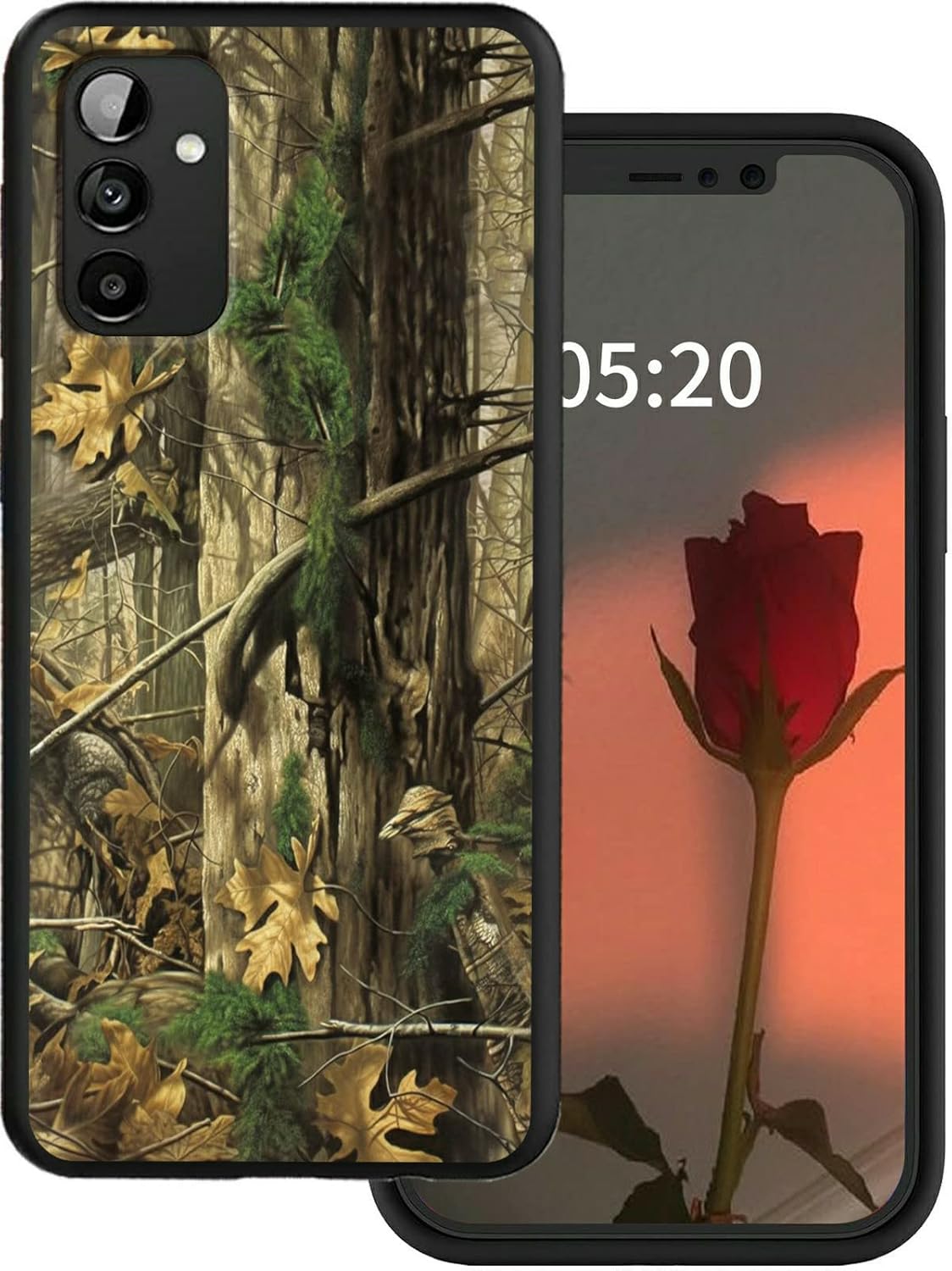 Samsung Galaxy A14 5G Case by Rossy - Slim Soft TPU Camouflage Tree Pattern, Shookproof Protection for 6.6" Phone.