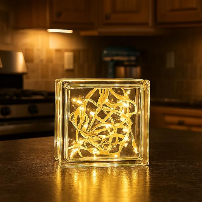 Novelty Lights 5 Feet 10 Bulbs Vintage Short Mini Light String, Clear Bulbs on White Wire, 4-Inch Spacing Fairy Lights, Connectable End-to-End, UL Listed for Indoor/Outdoor