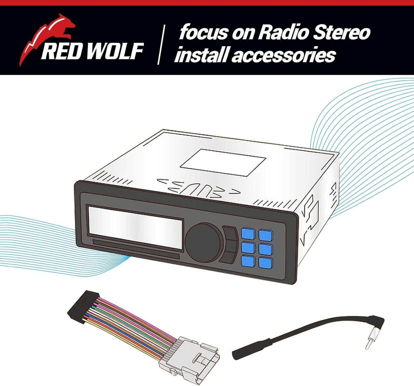 1999-2006, 1999-2010, Acura1999-2010 RED WOLF Pioneer Radio Stereo Wiring Harness Connector Amp Amplifier/SWC Plug