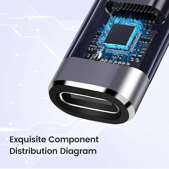 USB C Female-to-Female Coupler (2 Pack), USB4.0 Type C Connector 40Gbps 100W Data Transfer Connector Fast Charge Type C OTG for TV PC Laptop Tablet Phone and More USB-C Devices