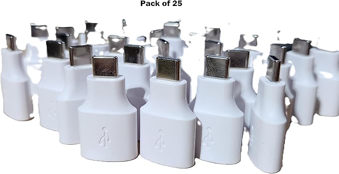 LEOM Gen for Google Pixel USB-C to USB-A Adapter, Quick Connect OTG Converter, White (25)