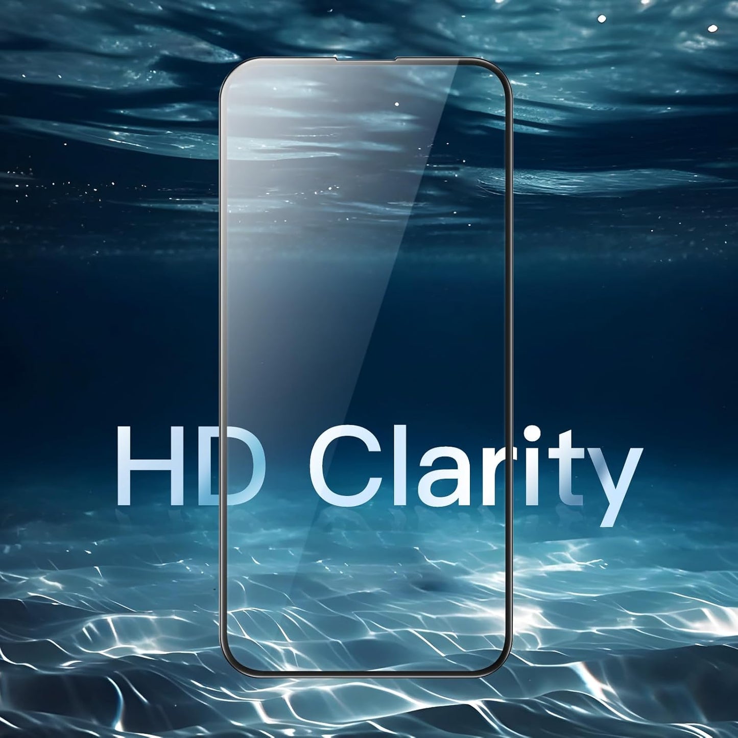 JETech Full Coverage Screen Protector for iPhone 15 Plus 6.7-Inch, Easy Installation with One-Step Alignment Tray,