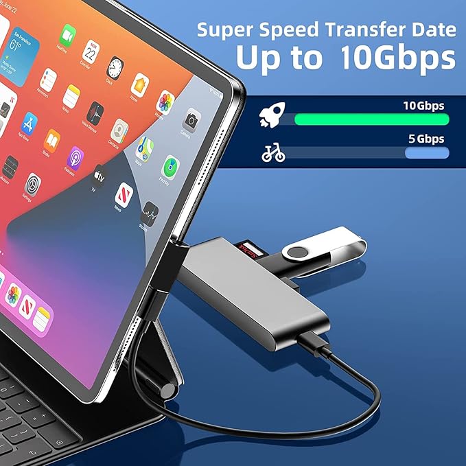 USB C Right Angle Adapter (4 Pack), Type C Male to Female 90 Degree Connector, 10 Gbps Data Transfer, Thunderbolt 4/3 Extender for Laptop, Tablet, Phone and More Type C Devices