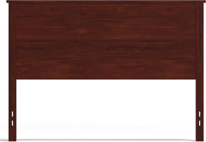 Glenwillow Home Farmhouse Style Wood Panel Headboard in Cherry - Queen Size