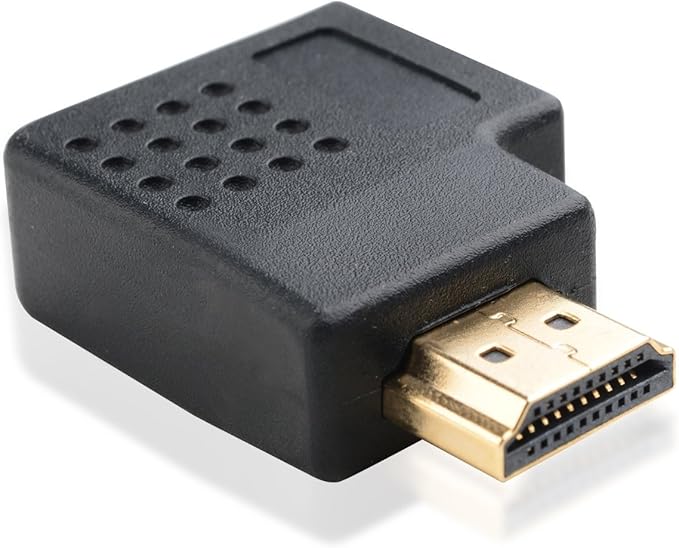 Cable Matters 2-Pack Flat Right Angle HDMI Adapter (HDMI 270 Degree Adapter) with 4K and HDR Support