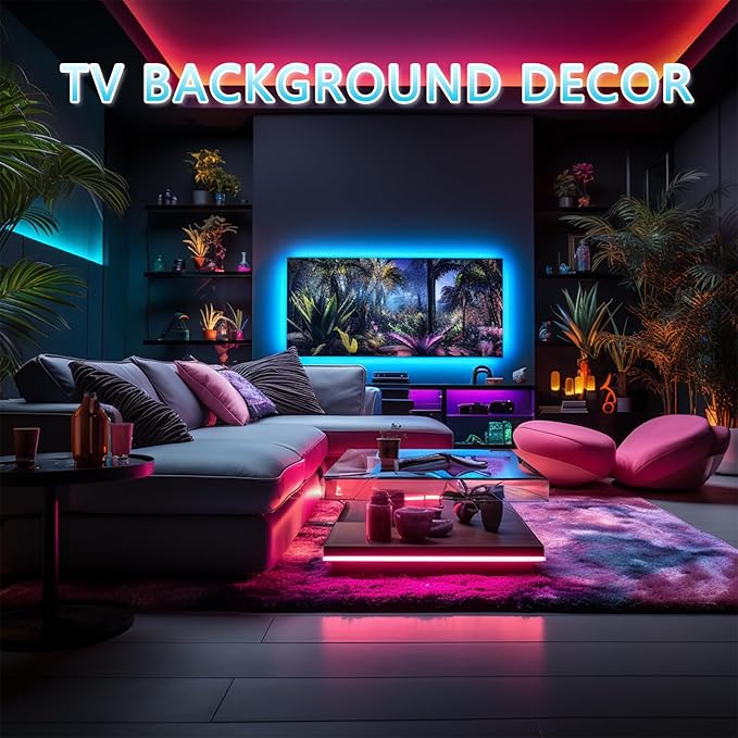 LED Strip Lights RGB COB 6.56 FT 1152 LEDs 5V USB Color Changing Short Strip Light, Smart APP Control Music Sync, Multi Color TV Backlight with Remote for DIY Home Decor (6.56FT/2M)