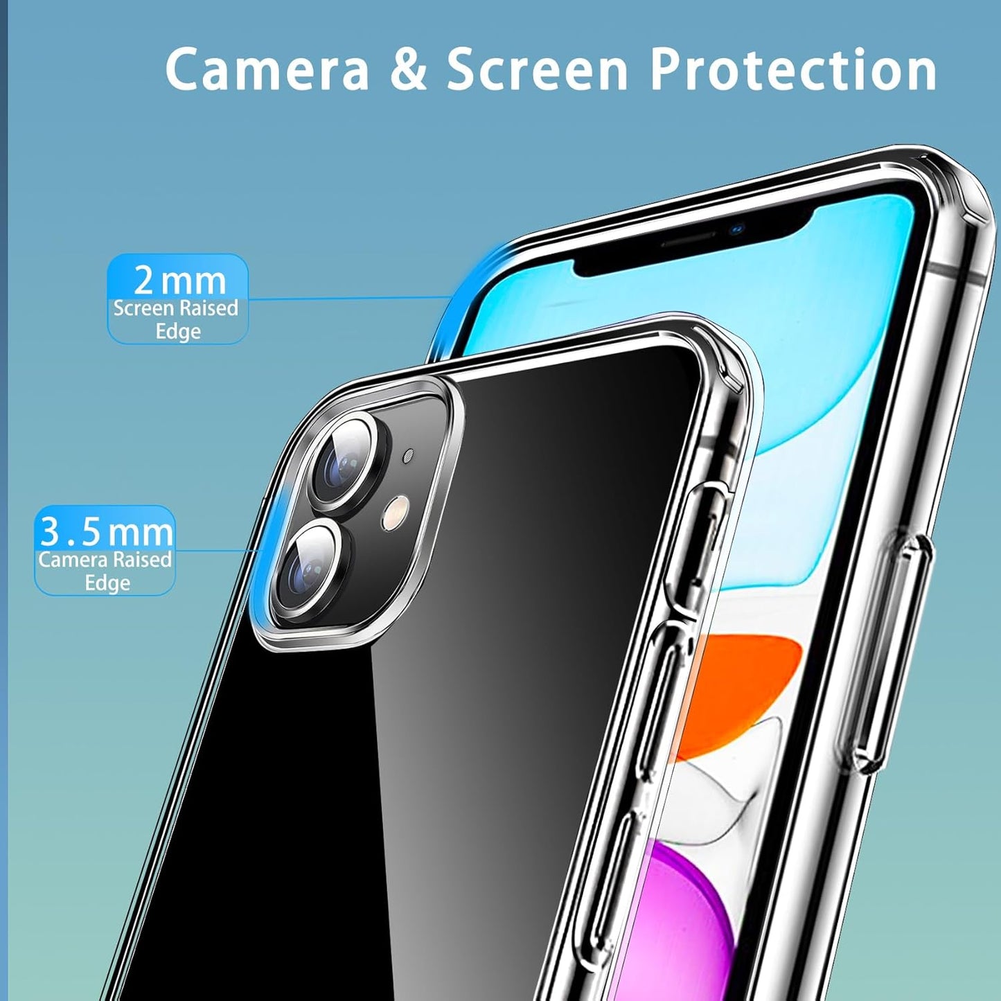 Magnetic Case for iPhone 11, Compatible with MagSafe Wireless Charging, Transparent Anti-Scratch Shockproof Cover