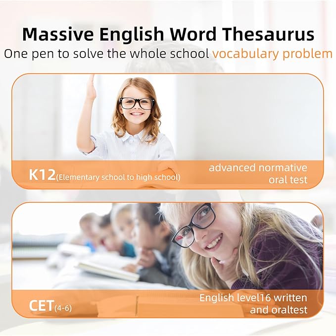 Translation Pen, OCR Digital Reading Pen with 112 Language, Translation Device with 3.69 Inch Touch Screen, Smart Pen for Instant Voice Translator for Study, Travel, Business