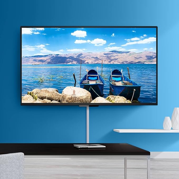 Yecaye TV Cord Hider, 42in Cord Cover, Large Cable Hider, Wire Covers for 4 Cords, Cable Raceway Wire Hider, Wire Hiders for TV on Wall, Cable Cover Cord Concealer, W1.18in H0.6in, White