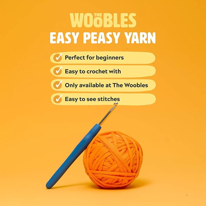 The Woobles Crochet Kit for Beginners - Easy Arts and Crafts Knitting & Crochet Animals Kit As Seen On Shark Tank - JoJo The Bunny
