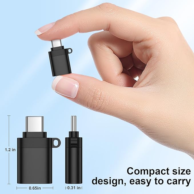 USB C to USB 3.0 Adapter 5Pack USB C Male to Female OTG Converter for Google Pixel 10A 10 Pro XL 10 Pro Fold 10 9A 9 8 7 6 Pro,OTG Adapter for Android Replacement for Samsung Galaxy S25 S24 S23 S22