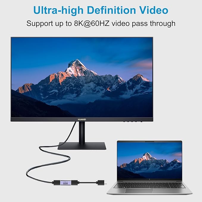 4pcs USB C Female to Female Adapter/Connector, USB Type C Adapter Extender Support 100W, 40Gbps, 8K@60Hz for Steam Deck, MacBook,Thunderbolt ect(F-F Straight)