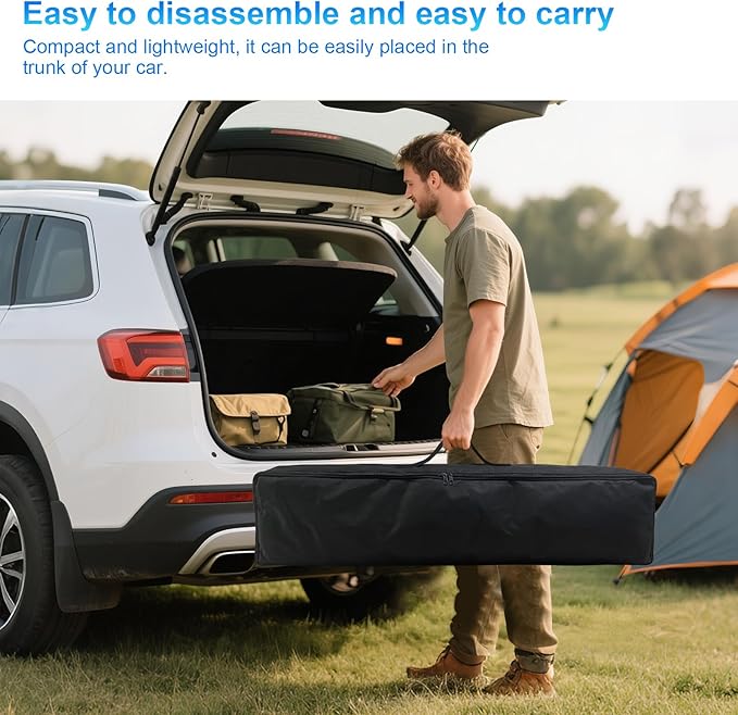 Outdoor Projector Screen and Stand,150-inch Indoor Portable Projection Screen,16:9 4K HD Wrinkle-Free Rear Front Movie Screen with Carry Bag for Backyard Movie Night RVing Home Theater