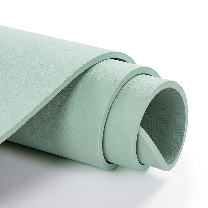UMINEUX Yoga Mat Extra Thick 1/3'' & 2/5" Non Slip Yoga Mats for Women Eco Friendly TPE Fitness Exercise Mat with Carrying Sling & Storage Bag