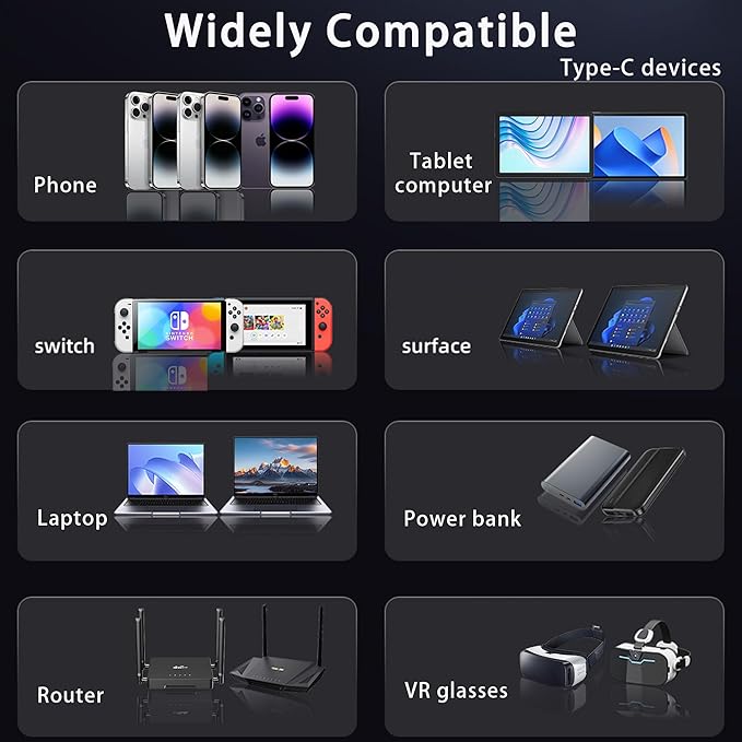 140W DC4530 to USB C PD Cable DC 4.5mm x 3.0mm Female(4.5 x 0.6mm) Input to Type C Male Power Charging Cable with Charging Voltage Current watt Display Real time,for Phones,Tablets,Laptops