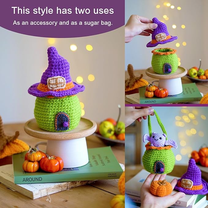 Wizardi Amigurumi DIY Crochet Kit - Halloween F07N8-M103