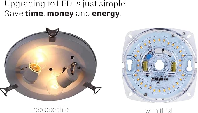 Legental 3" LED Light Engine - 4.04" Overall Size, 10W 850LM, 5000K Daylight, Dimmable Retrofit Module for Ceiling Lights, Ceiling Fans, Pendants, Lanterns, Garden Fixtures, UL/ES/JA8 Certified