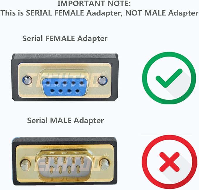 USB 2.0 to RS232 DB9 Serial Cable Female Converter Adapter with Prolific PL2303 Chipset for Win10 8.1 8 7 Vista XP 2000 Andorid Linux Mac OS X 10.6 and Above (3ft/Female)