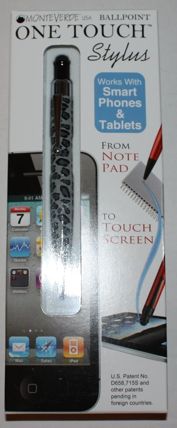 Monteverde Ballpoint Pen & One Touch Stylus, Grey Skins