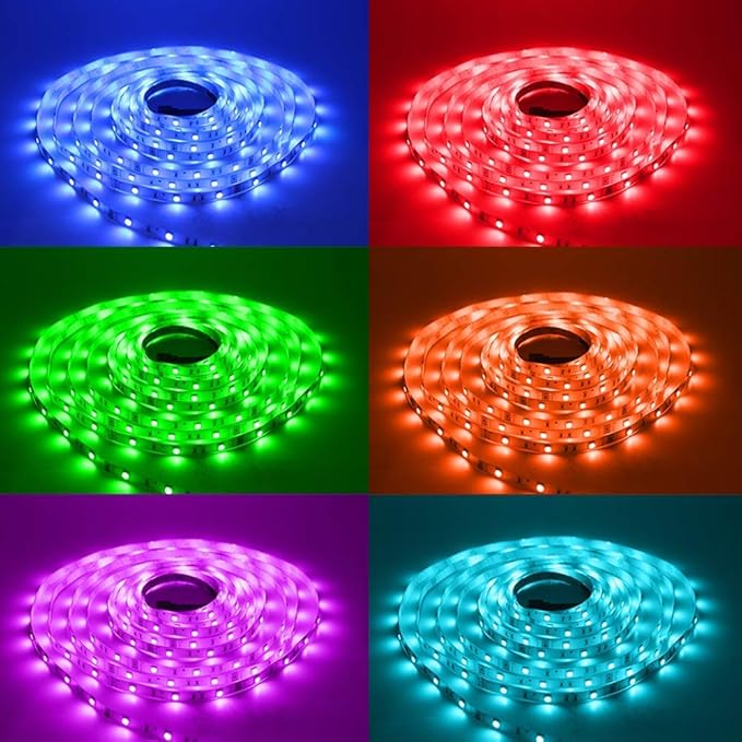DAYBETTER Led Strip Lights 16.4ft W/ Remote Controller and Power Supply