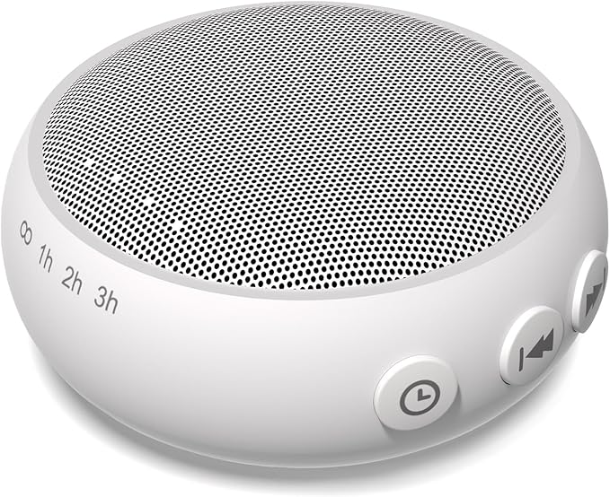 Sleep Sound Machine White Noise Machine with 32 Calming Sounds 36 Volume Levels Pink Brown Noise Machine for Baby Kid Adult with 4 Timer Noise Canceling Machine for Office Privacy (U-White)