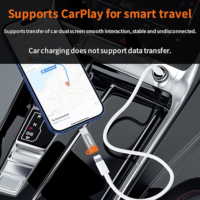 Light-ning to USB C Adapter 4PCS,PD27W/66W/QC100W Fast Charging 480Mbps Data Transfer,Light-ning Female to USB C Male Adapter for Phone 17/16/15,Pad,G-alaxy,X-Peria,S-Witch,Not for Headphones/OTG Gray