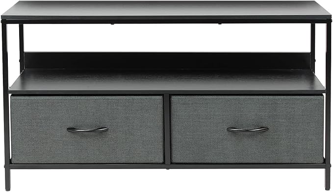 Sorbus TV Stand Dresser with 2 Drawers - Television Riser Chest with Storage - Bedroom, Living Room, Closet, & Dorm Furniture