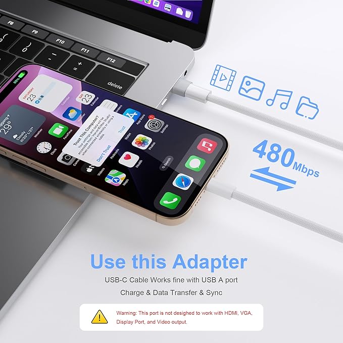 USB to USB C Adapter 3 Pack for iPhone 17 Pro Max,16 15 Charger Adapter,Type C Female to USBA Male Converter for Apple Watch iWatch S11 S10 SE,iPad mini 7 6 Air 5,Samsung S25,(Grey)