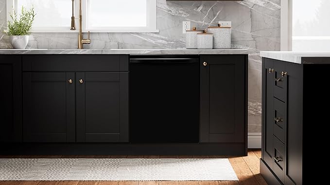 Kenmore Elite 24" Built-In Dishwasher - UltraWash Plus, TurboDry, QuietWash, SmartWash, TurboFlex Third Rack & Reach-Thru Handle - 15 Place Settings - 42 DBA - ENERGY STAR Certified - Black