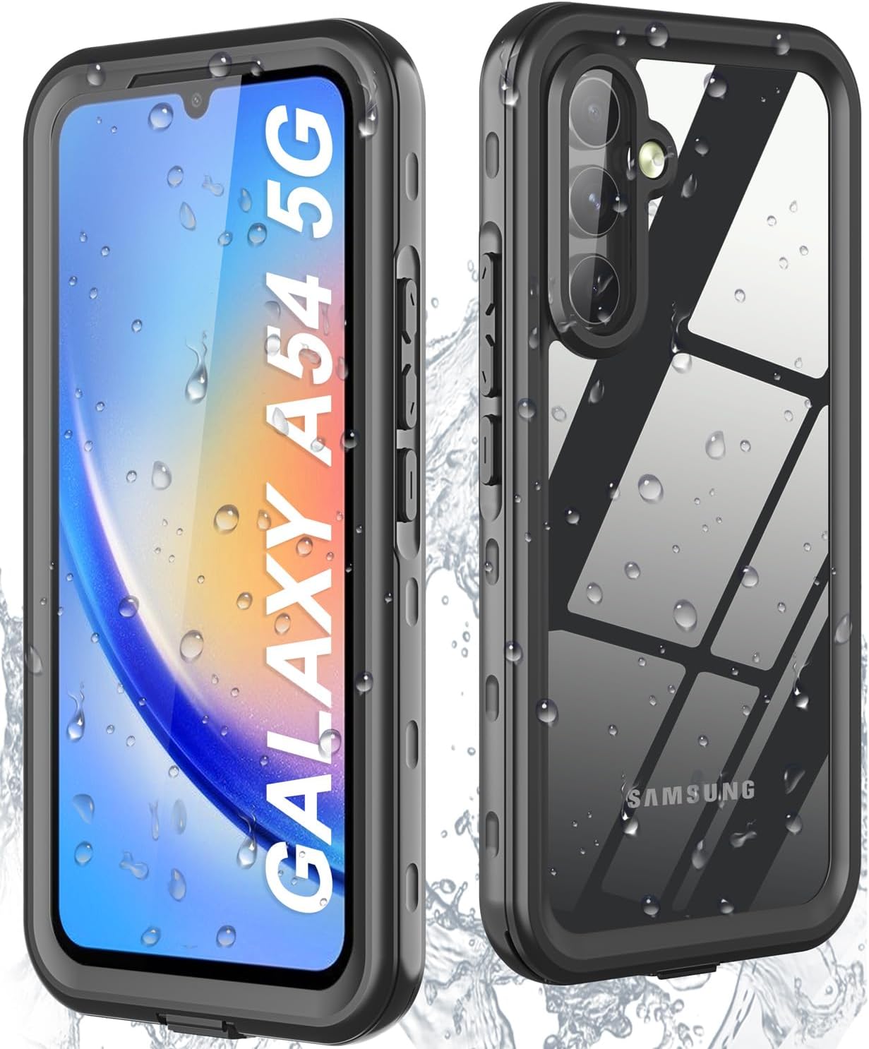 Samsung Galaxy A54 5G Waterproof Case - [Built-in Screen Protector] [IP68 Underwater] [360° Full Body] Heavy Duty