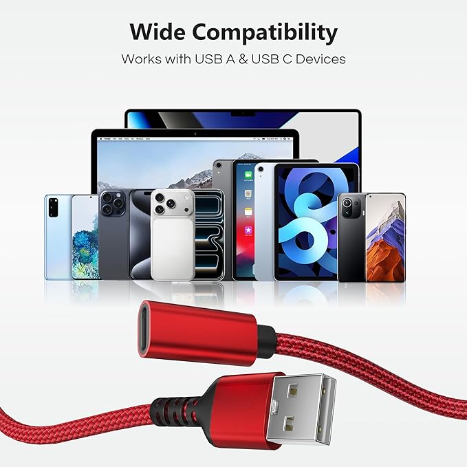 RUXELY USB Data Blocker & USB C Data Blocker 3-Pack,Charge Only Type A & Type C Cable,Data Blocking Defender,Protect Against Juice Jacking for iPhone 17e 17 16 15 14,Samsung S26 S25,iPad Air Tablet