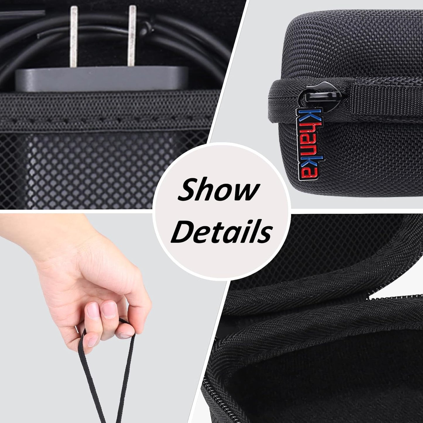 Khanka Hard Travel Case Replacement for Iseyyox/RTOPS/Hicober/UCOMX Nano 3 in 1 Wireless Charger, Magnetic Foldable