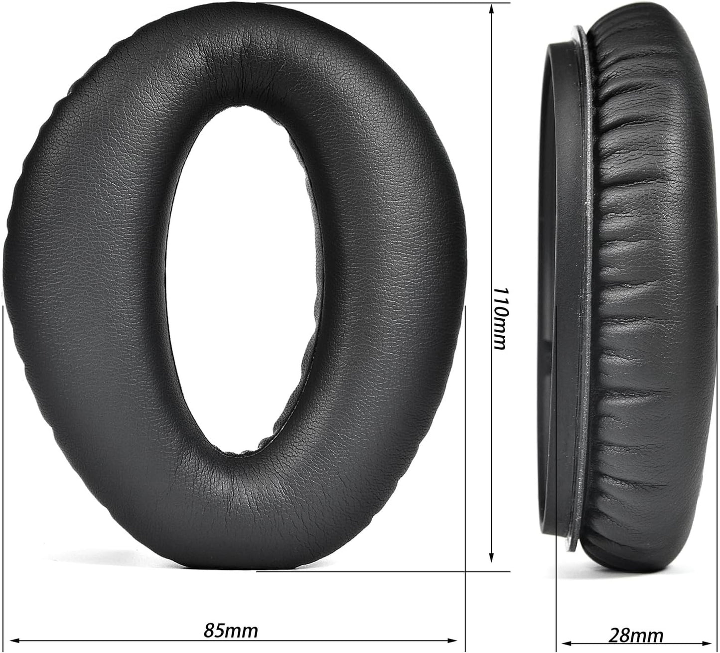 Zulu Ear Pads Soft Leather Replacement Earpads Cover/Mic Muff for Zulu, Zulu.2, Zulu PFX, Sierra Aviation Headsets