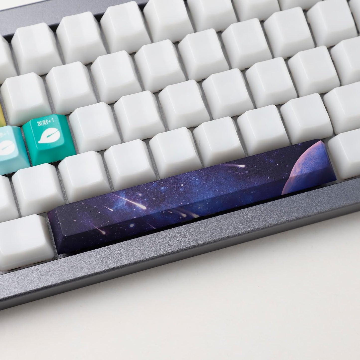 YMDK Anime PBT Five Sides Over Dye Sub 6.25u Spacebar Keycaps for Standard Cherry MX Mechanical Gaming Keyboard (Kit 7)