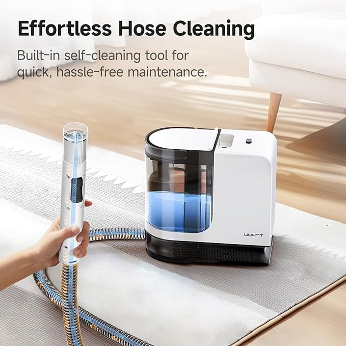 uwant Portable Carpet Cleaner 18Kpa Powerful Suction Spot Upholstery Cleaner for Deep Cleaning Self-Cleaning Carpet Cleaner Machine with Exclusive Specialty Tools (Pro 18Kpa)