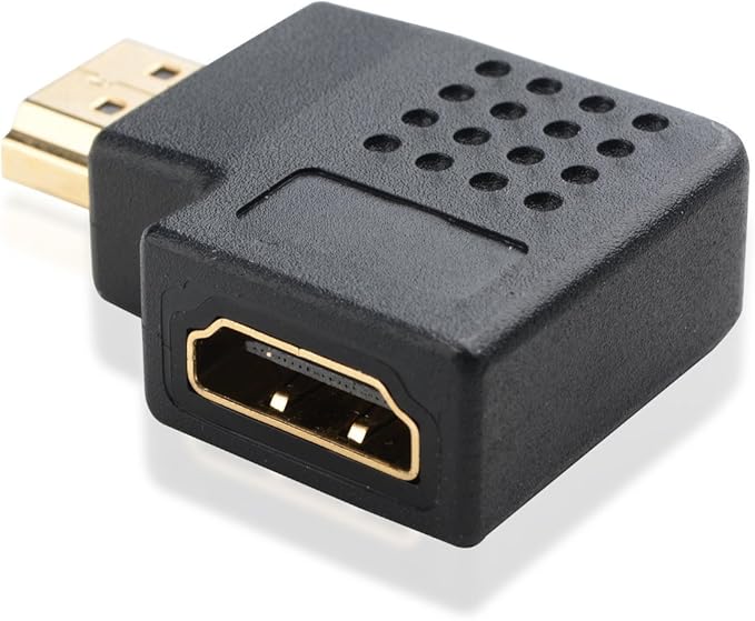 Cable Matters 2-Pack Flat Right Angle HDMI Adapter (HDMI 270 Degree Adapter) with 4K and HDR Support