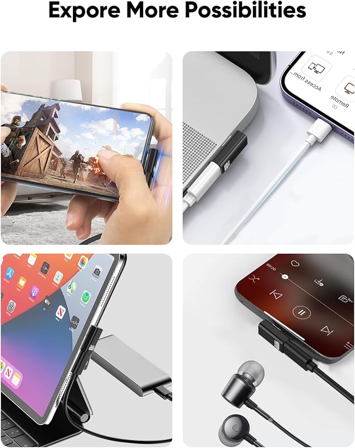 CableCreation 90 Degree USB C Adapter 2 Pack, Right Angle USB C Male to Female Adapter 80Gbps 240W Compatible with Steam Deck, ROG Ally, Switch, Notebook, PC, Tablet, Phone and More, Middle Angle