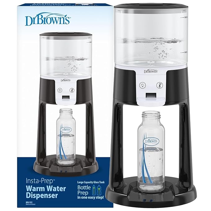 Dr. Brown's Insta-Prep Warm Water Dispenser with Baby Formula Mixing Pitcher, 32oz Orange