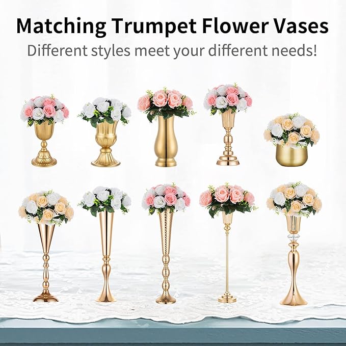 NUPTIO Flower Balls for Wedding Centerpieces - 6 Pcs 9.5 inch Diameter Fake Flower Ball Arrangement Bouquet Party Centerpieces for Tables - Dusty Rose Bouquet Centerpiece Flowers for Wedding Table