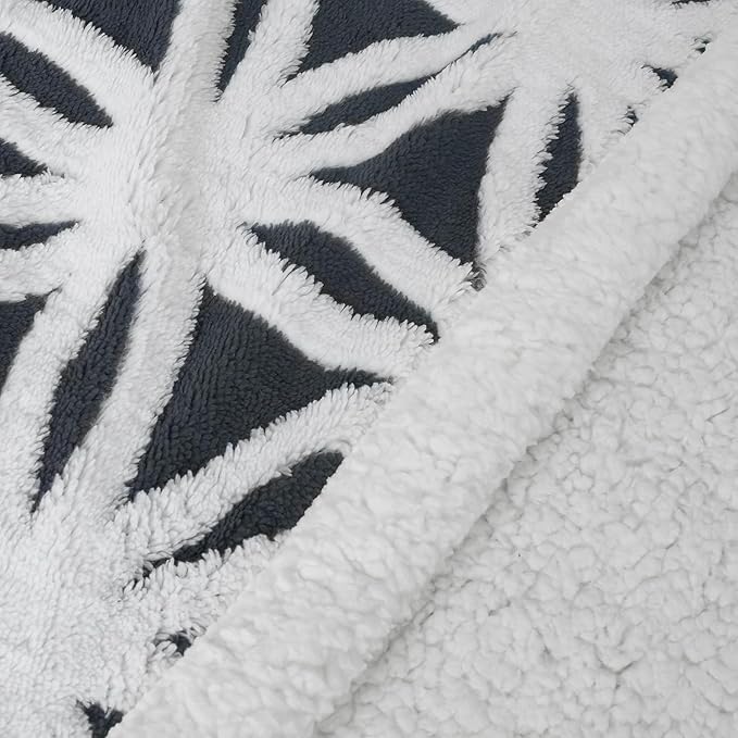 LOMAO Sherpa Fleece Blanket Fuzzy Soft Throw Blanket Dual Sided Blanket for Couch Sofa Bed (Dark Grey, 90''x110'')