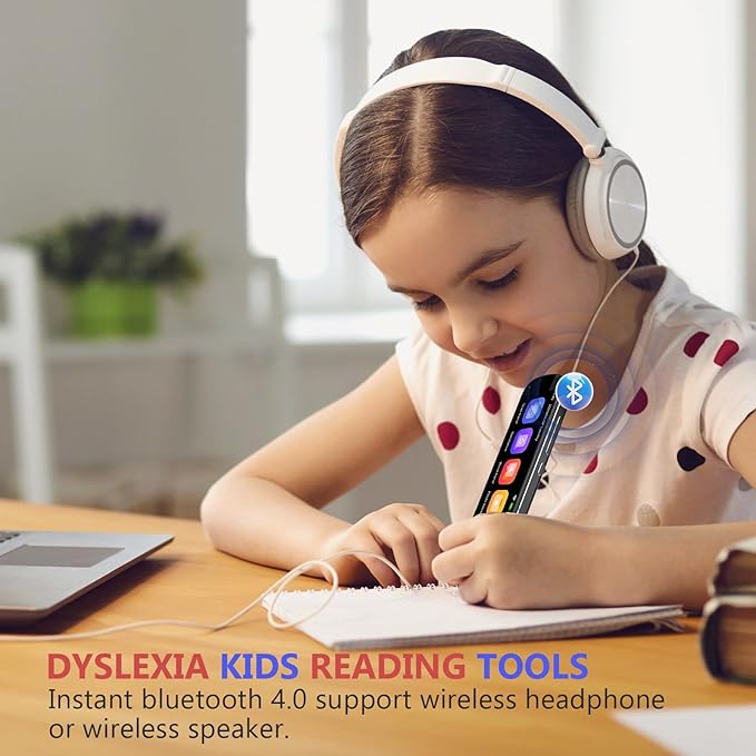 Translation Pen - Dyslexia Reading Tools for Kids, Text to Speech Scanning Pen, Support 130+ Languages Translator Pen for Language Leaners, Travel Business Offline Voice & Photo Translation