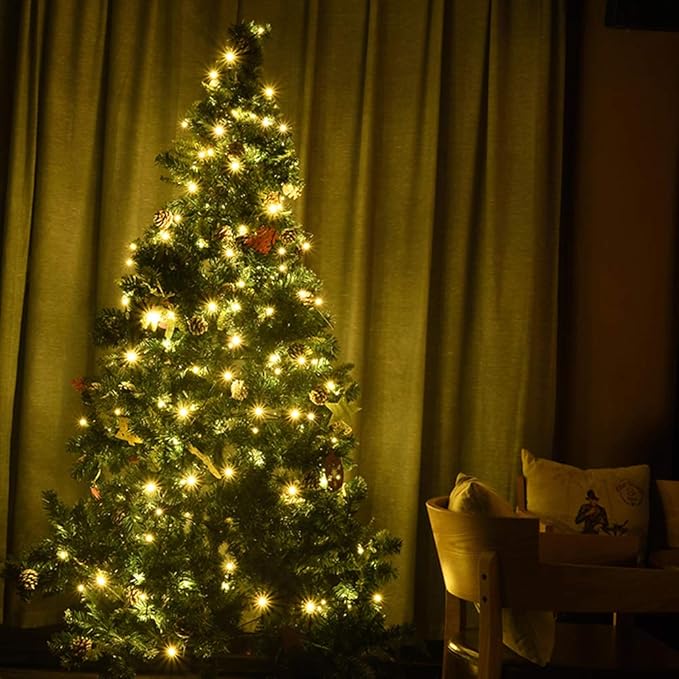 18ft 50 LED Battery Operated Christmas Lights, 8 Modes with Timer - Waterproof for Indoor & Outdoor Decor