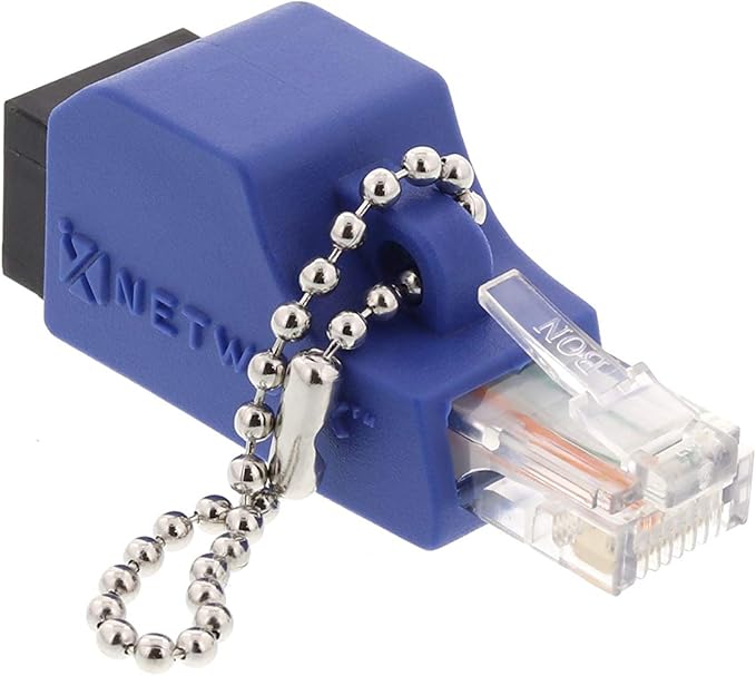 Networx® Fast Ethernet Crossover Adapter (Cat5e) - RJ45 Male to Female - 10/100Base-T Crossover for Legacy Devices